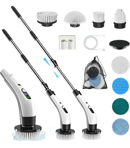 Amazon｜電動お掃除ブラシ バスポリッシャー 7交換用ヘッド付き風呂